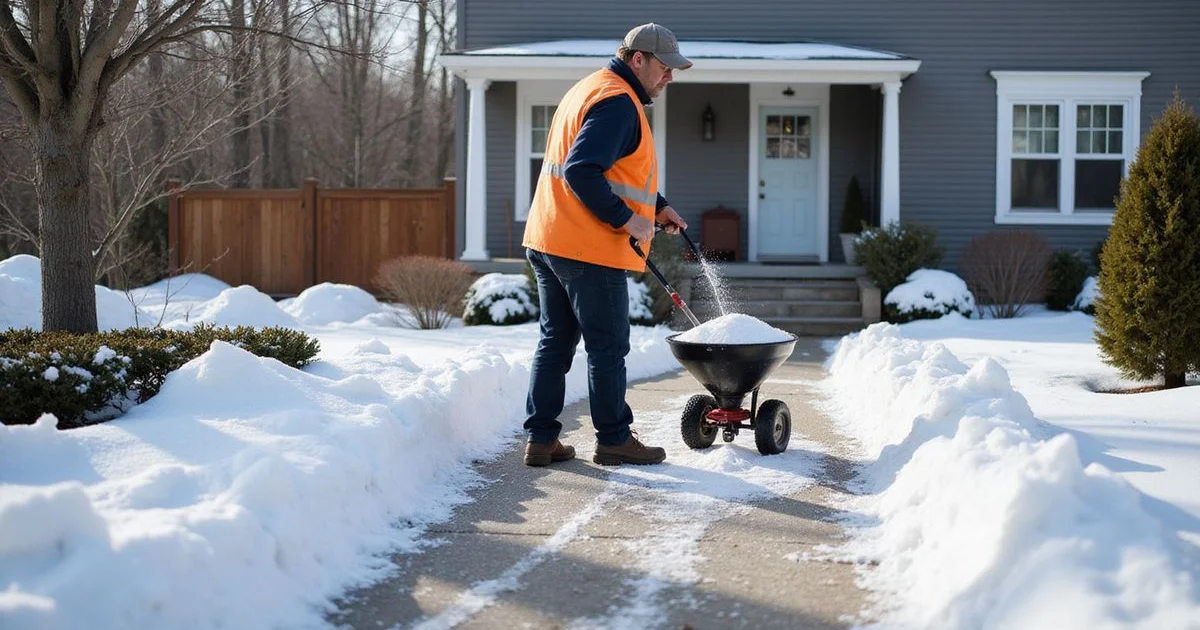 Preventing slips, falls, and damage from snow and ice at home